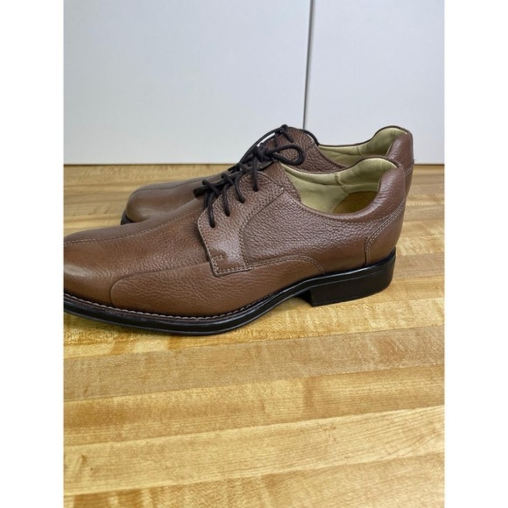 Studio Belvedere Men's Brown Leather Lace-Up Oxford Dress Shoes, Size 9.5‎ - Picture 7 of 11